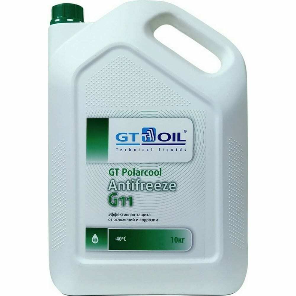 Антифриз G11 10L ЗЕЛЕНЫЙ GT OIL, 1950032214021
